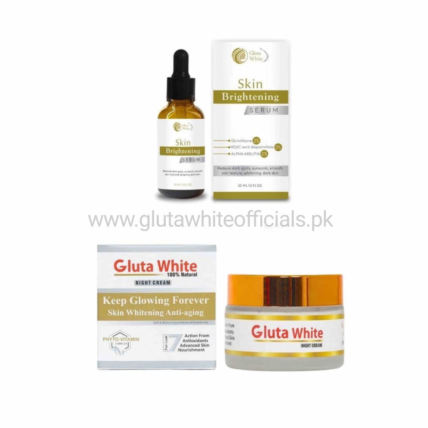 Gluta White Cream & Brightning Serum