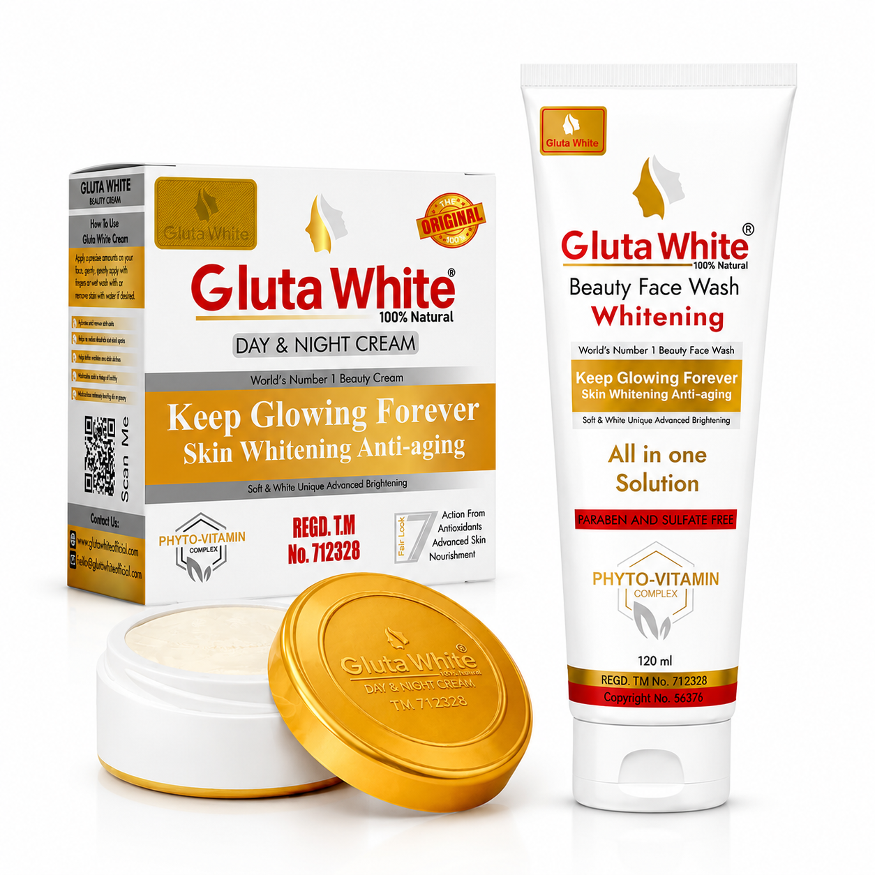 Gluta White Cream and Face Wash Deal