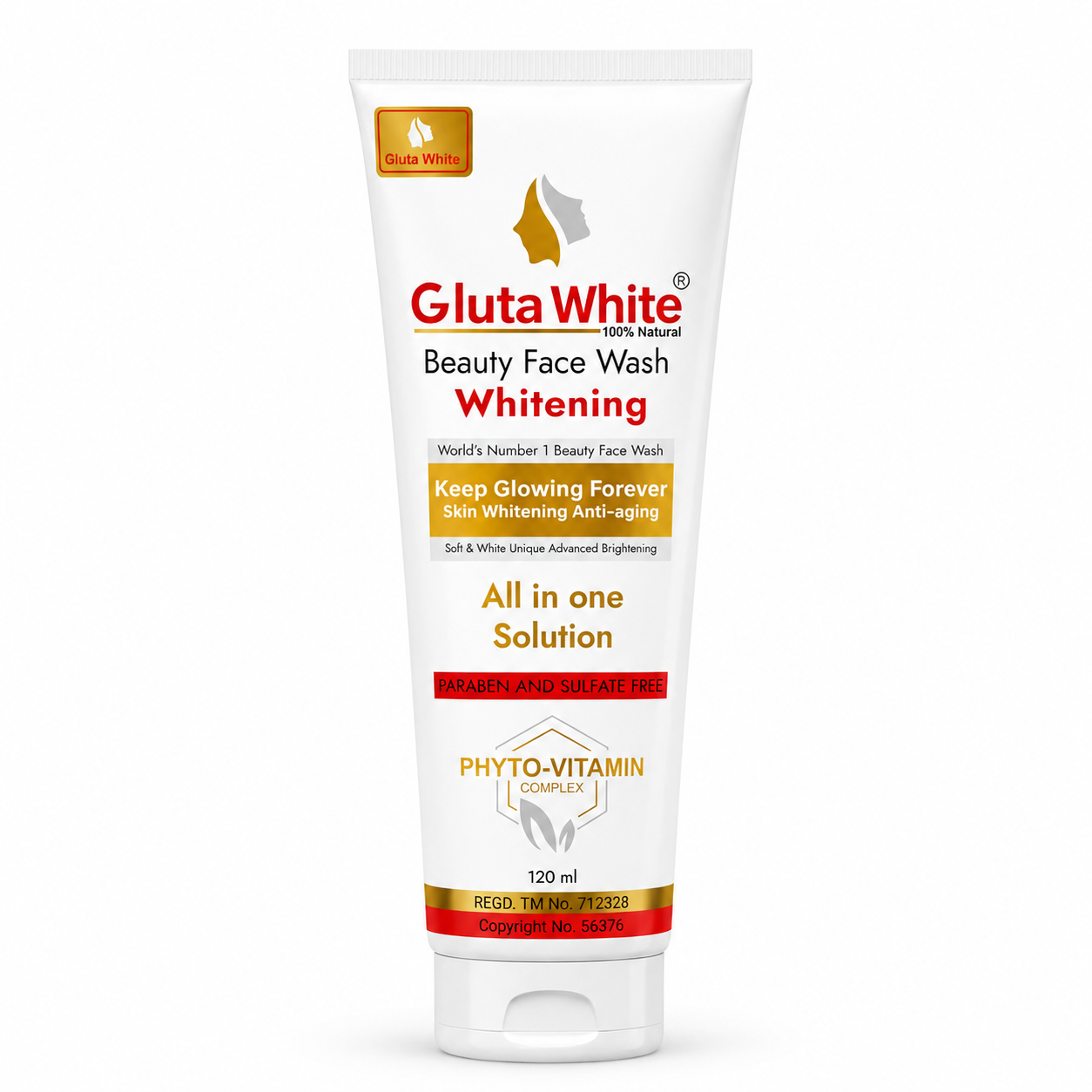 Gluta White Face Wash for Face Whitening & Brightening
