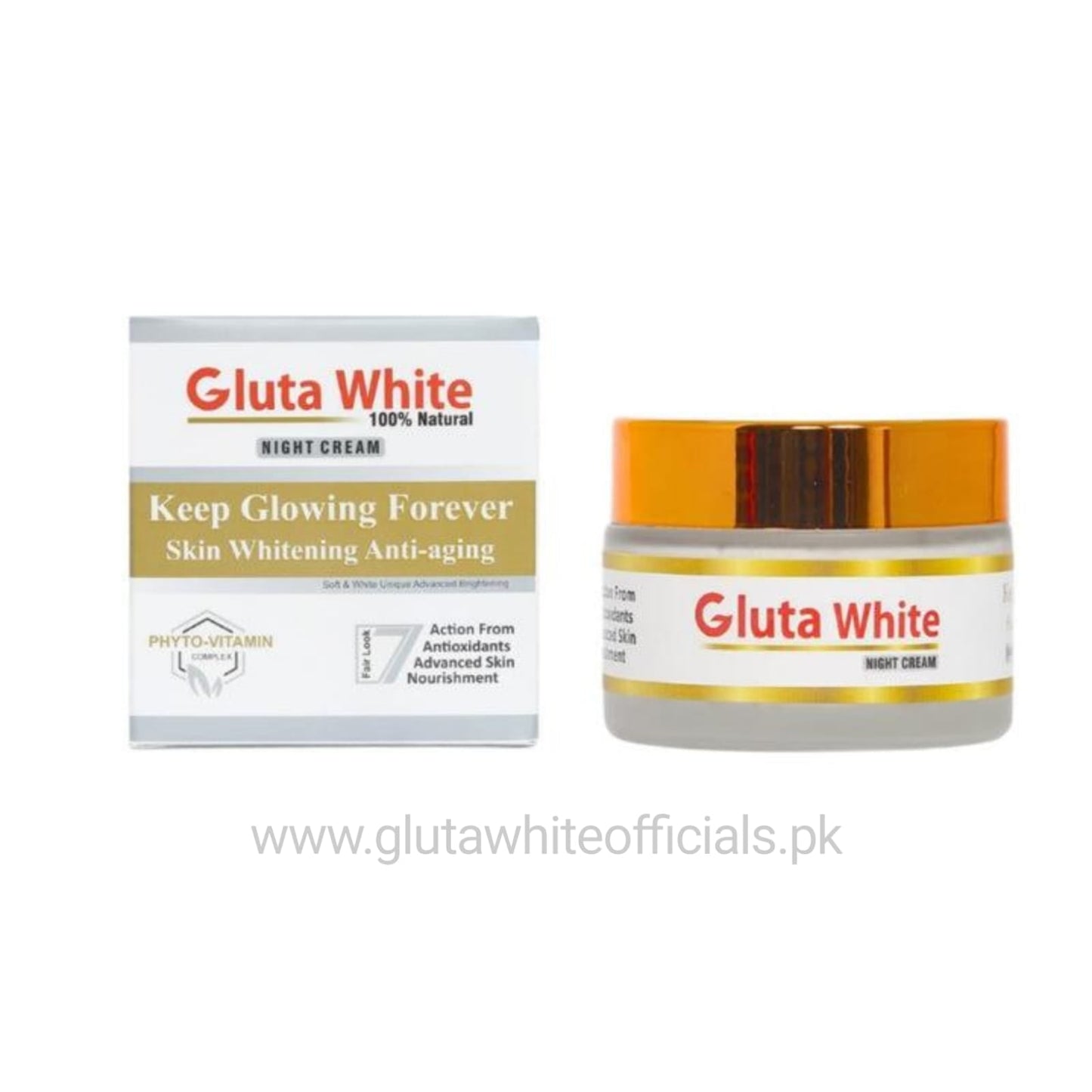 Gluta White Cream for Face Whitening & Brightening